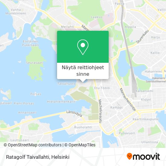 Ratagolf Taivallahti kartta