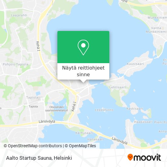 Aalto Startup Sauna kartta