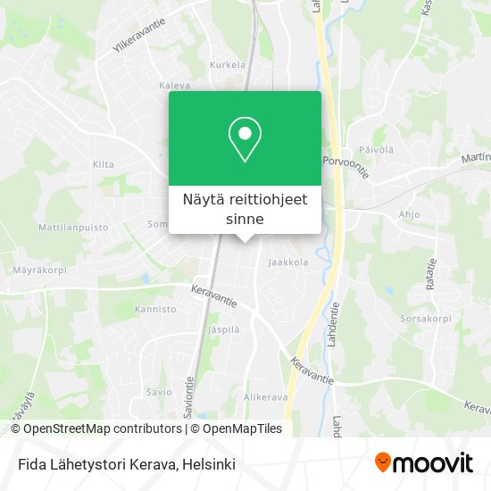 Fida Lähetystori Kerava kartta