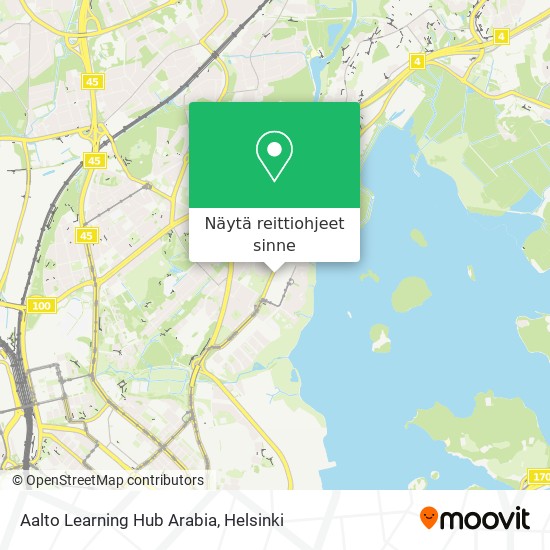 Aalto Learning Hub Arabia kartta