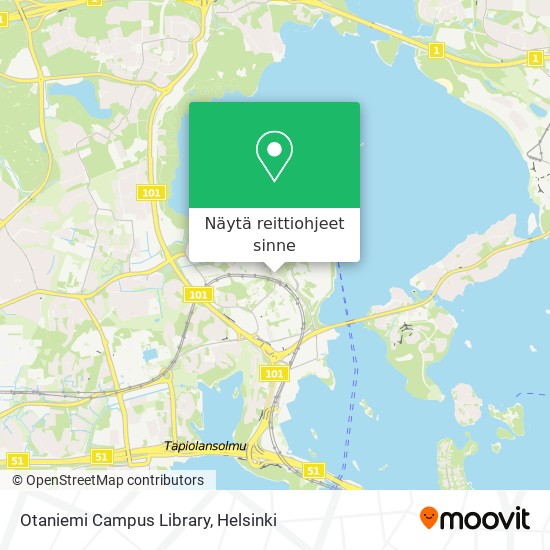 Otaniemi Campus Library kartta