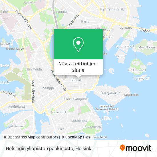 Helsingin yliopiston pääkirjasto kartta