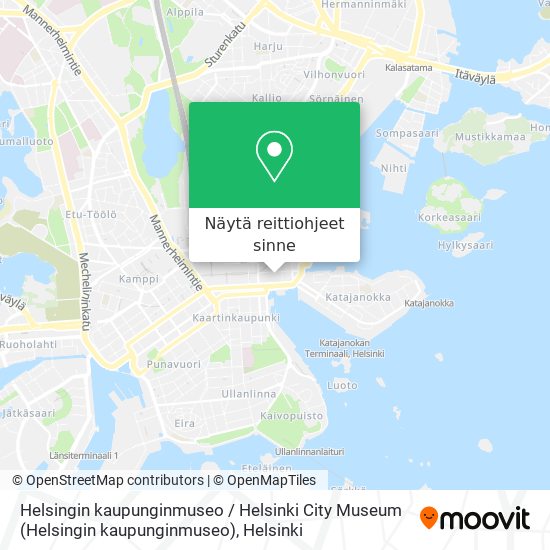 Helsingin kaupunginmuseo / Helsinki City Museum kartta