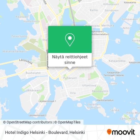 Hotel Indigo Helsinki - Boulevard kartta