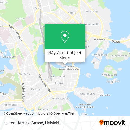 Hilton Helsinki Strand kartta
