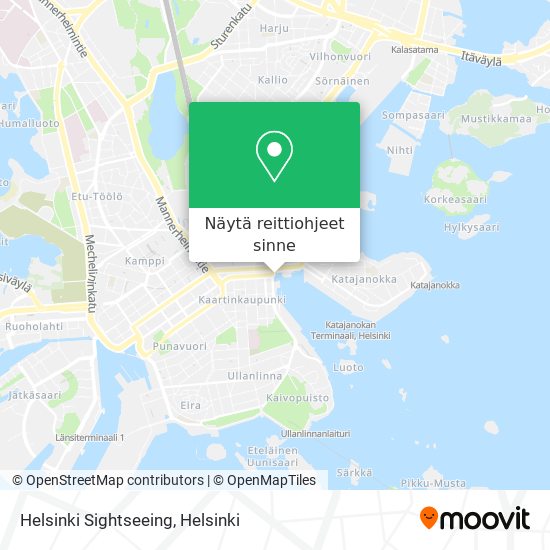 Helsinki Sightseeing kartta