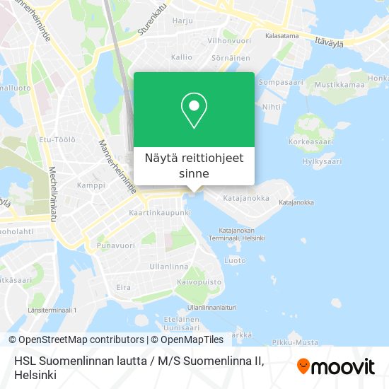 HSL Suomenlinnan lautta / M / S Suomenlinna II kartta