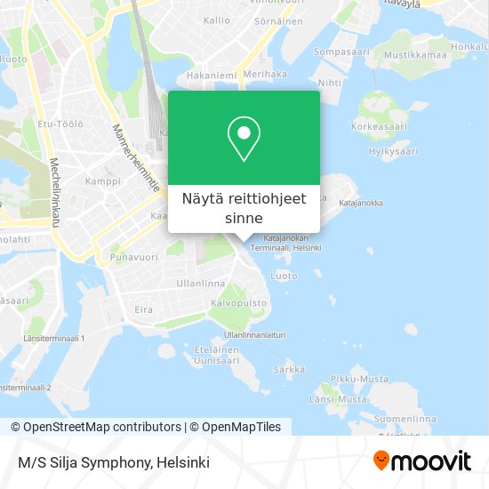 Kuinka päästä kohteeseen M/S Silja Symphony paikassa Helsinki  kulkuvälineellä Bussi, Raitiovaunu, Juna tai Metro?