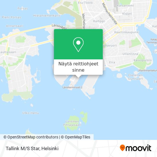 Kuinka päästä kohteeseen Tallink M/S Star paikassa Helsinki kulkuvälineellä  Bussi, Raitiovaunu, Metro tai Juna?