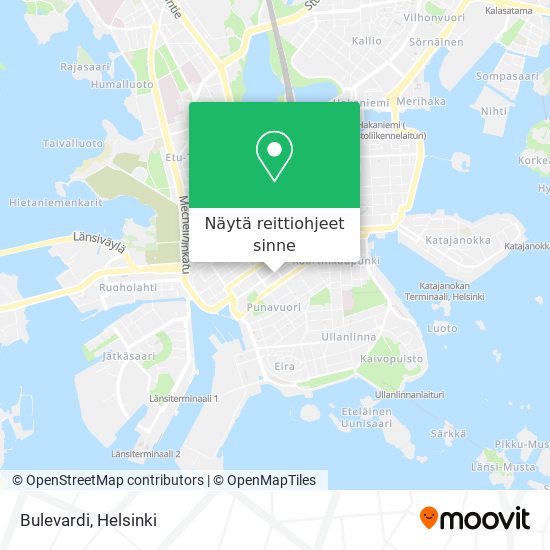 Kuinka päästä kohteeseen Bulevardi paikassa Helsinki kulkuvälineellä Bussi,  Juna, Raitiovaunu tai Metro?