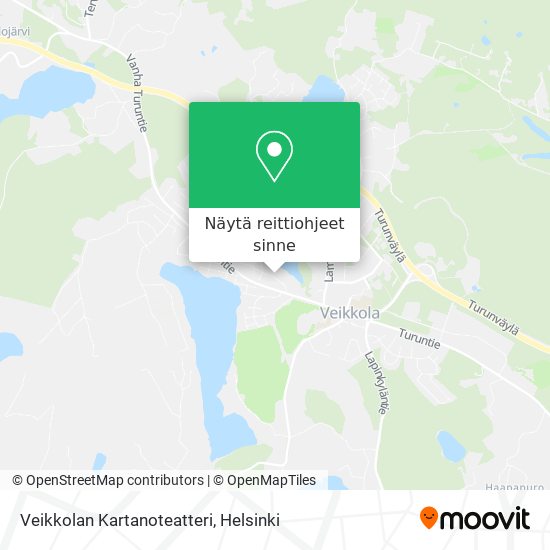 Veikkolan Kartanoteatteri kartta