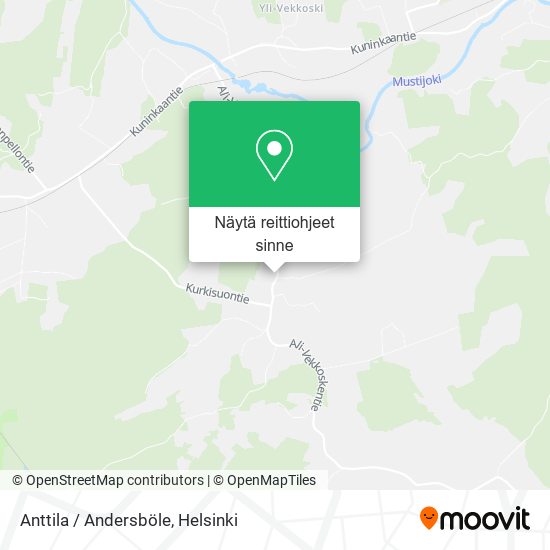 Anttila / Andersböle kartta