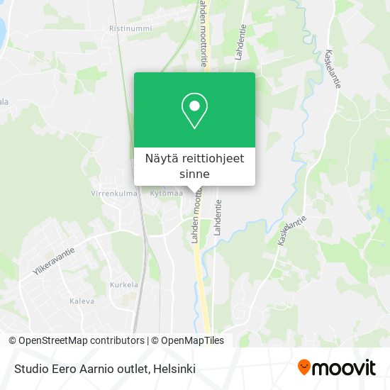 Studio Eero Aarnio outlet kartta
