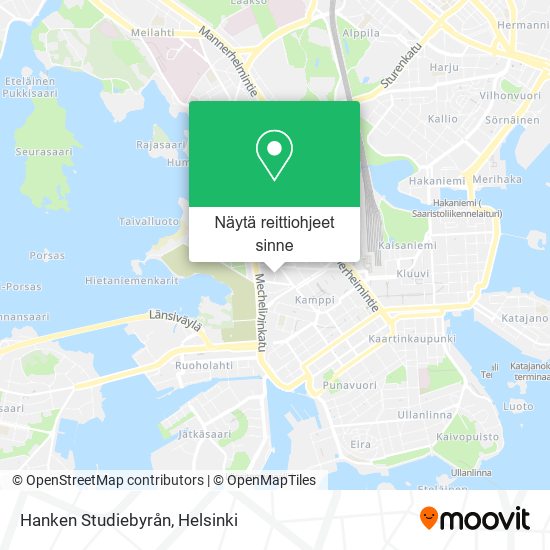 Hanken Studiebyrån kartta