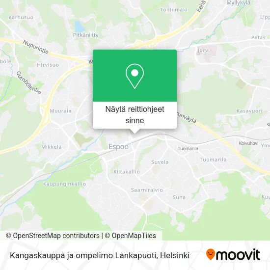 Kangaskauppa ja ompelimo Lankapuoti kartta
