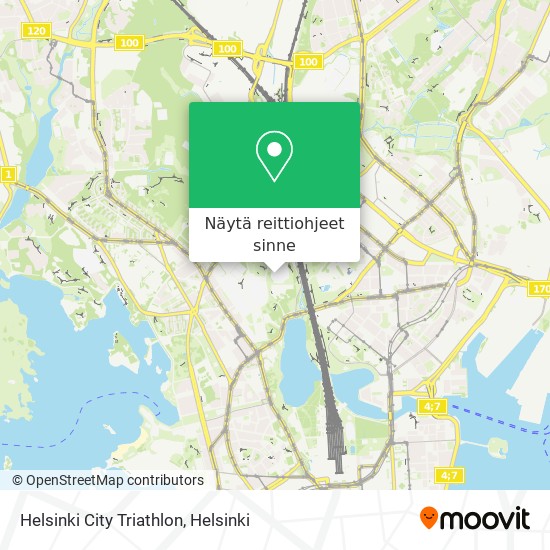 Helsinki City Triathlon kartta