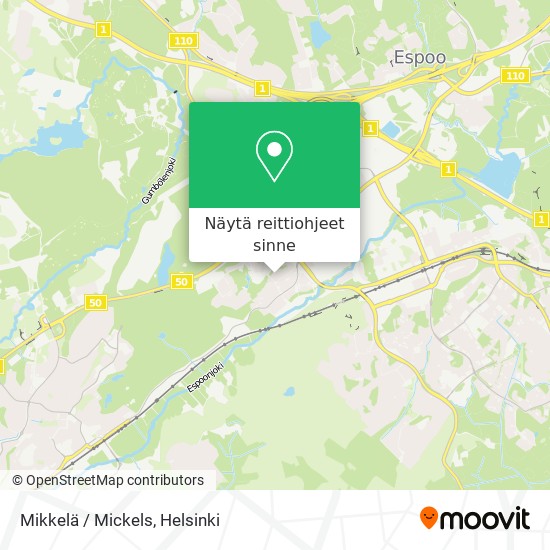 Mikkelä / Mickels kartta