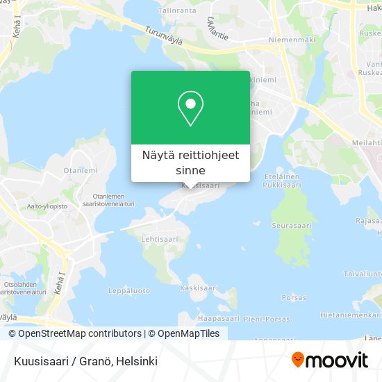 Kuusisaari / Granö kartta