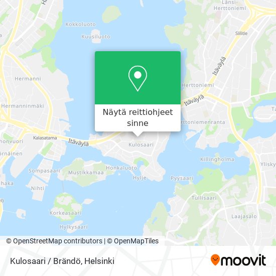Kulosaari / Brändö kartta