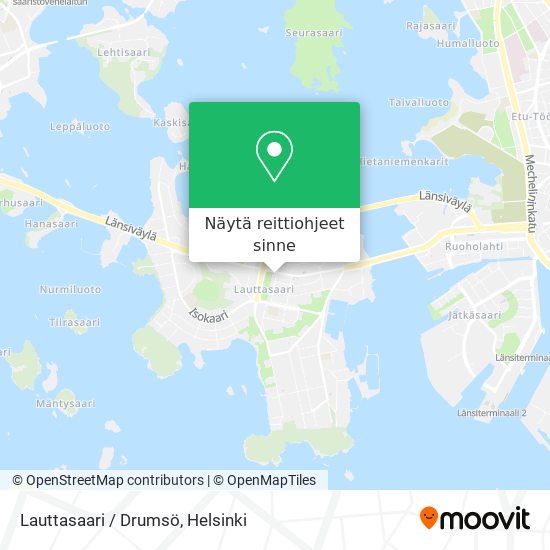 Lauttasaari / Drumsö kartta