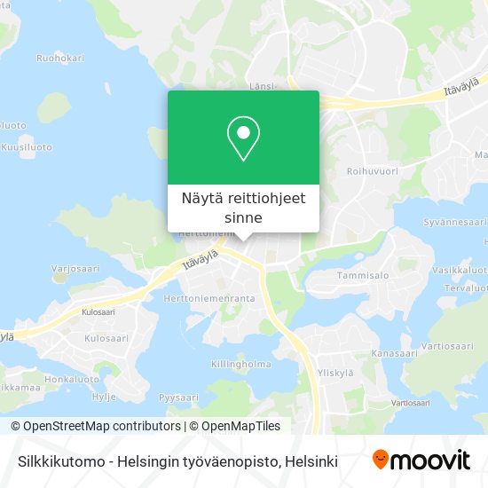 Silkkikutomo - Helsingin työväenopisto kartta
