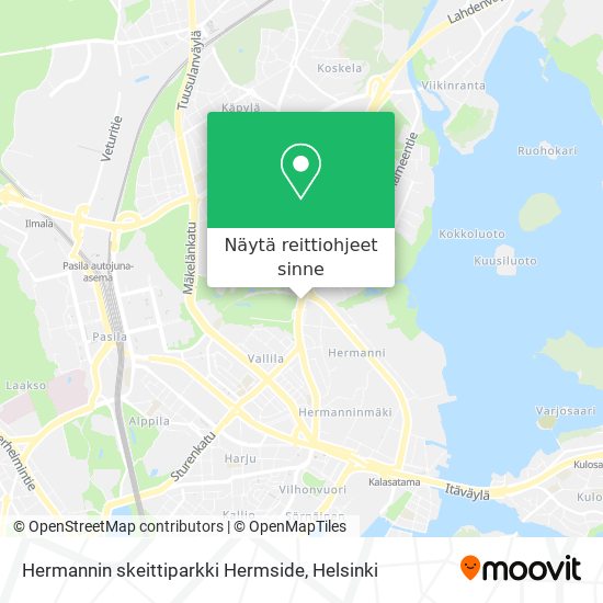 Hermannin skeittiparkki  Hermside kartta