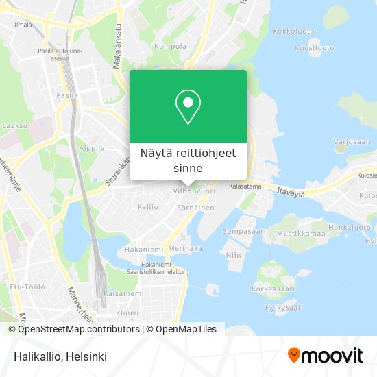 Halikallio kartta