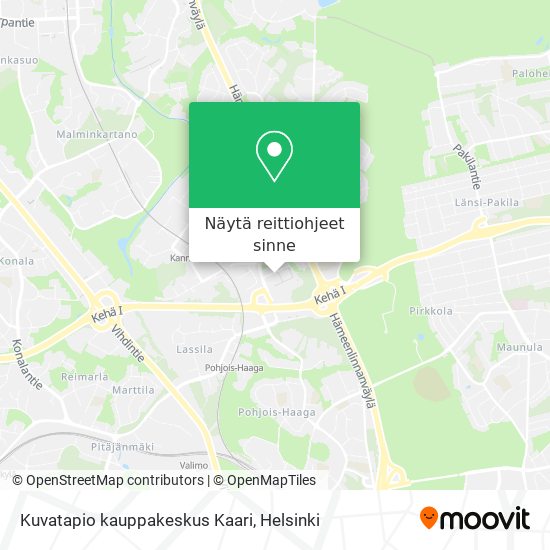 Kuvatapio kauppakeskus Kaari kartta