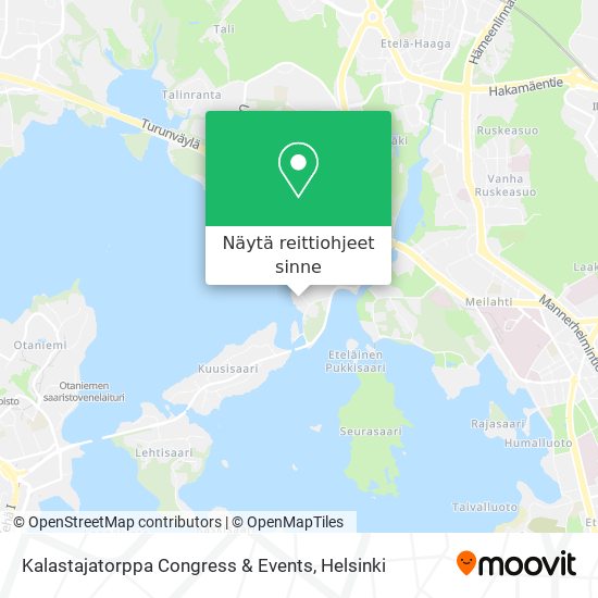 Kalastajatorppa Congress & Events kartta