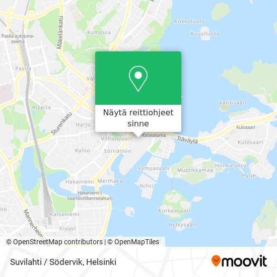 Suvilahti / Södervik kartta