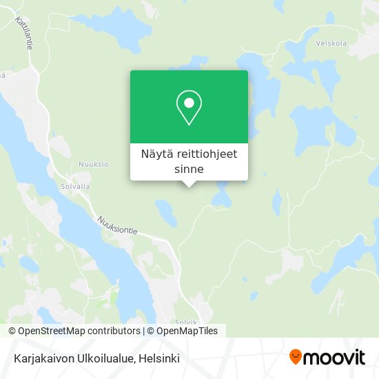 Karjakaivon Ulkoilualue kartta