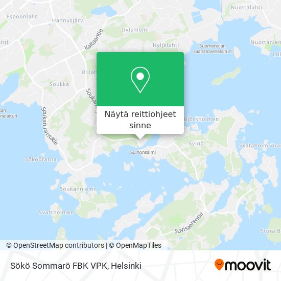 Sökö Sommarö FBK VPK kartta