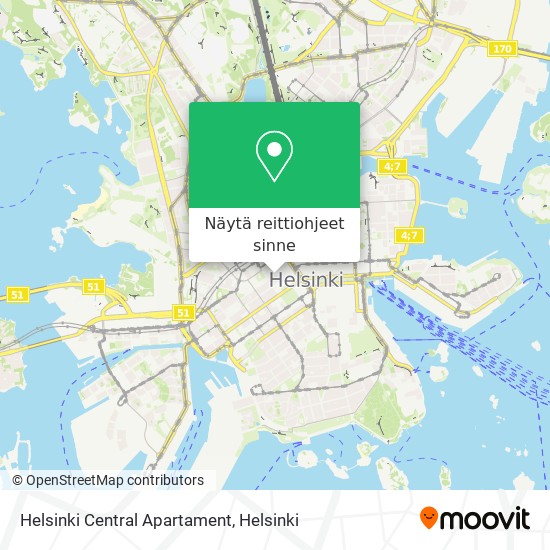 Helsinki Central Apartament kartta