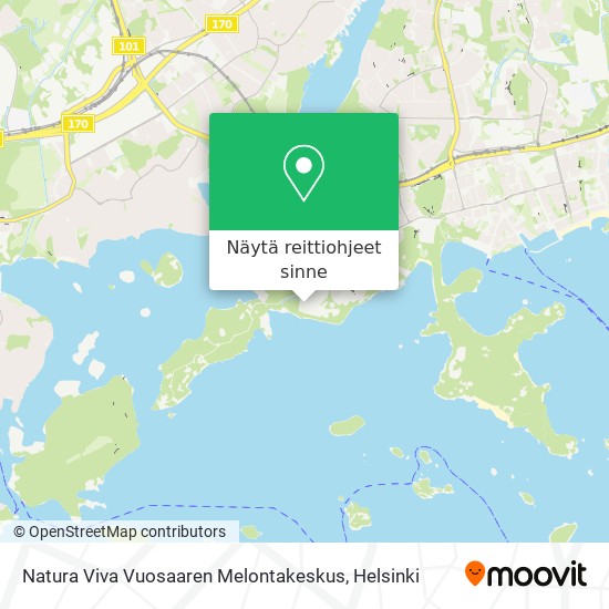 Natura Viva Vuosaaren Melontakeskus kartta