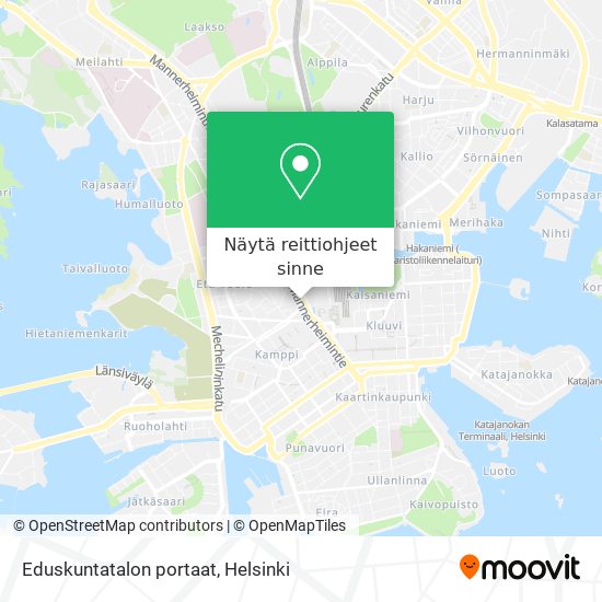 Eduskuntatalon portaat kartta