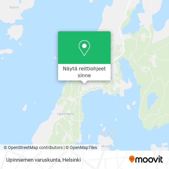 Upinniemen varuskunta kartta