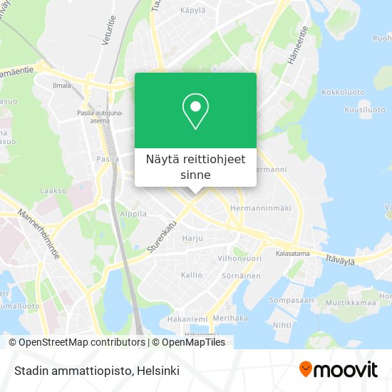 Stadin ammattiopisto kartta