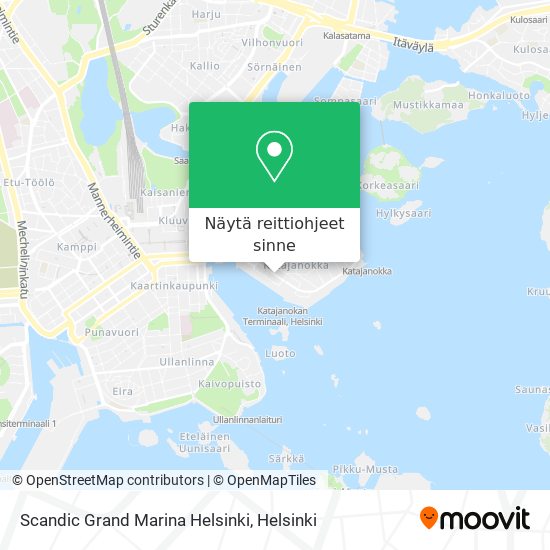 Scandic Grand Marina Helsinki kartta