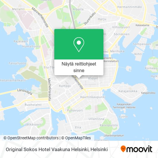 Original Sokos Hotel Vaakuna Helsinki kartta