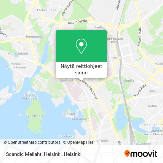 Scandic Meilahti Helsinki kartta