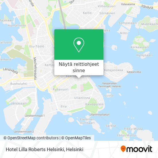 Hotel Lilla Roberts Helsinki kartta