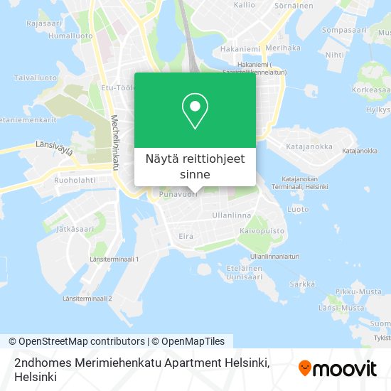 2ndhomes Merimiehenkatu Apartment Helsinki kartta