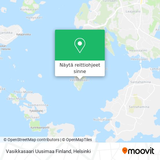 Vasikkasaari Uusimaa Finland kartta