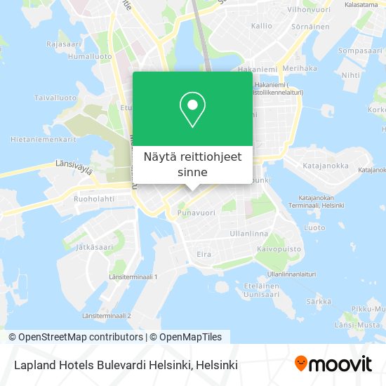 Lapland Hotels Bulevardi Helsinki kartta