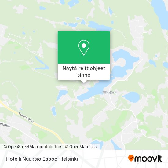 Hotelli Nuuksio Espoo kartta