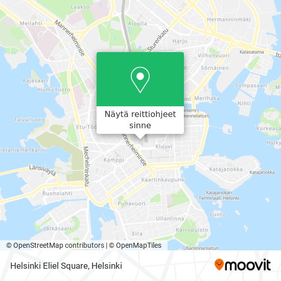 Helsinki Eliel Square kartta