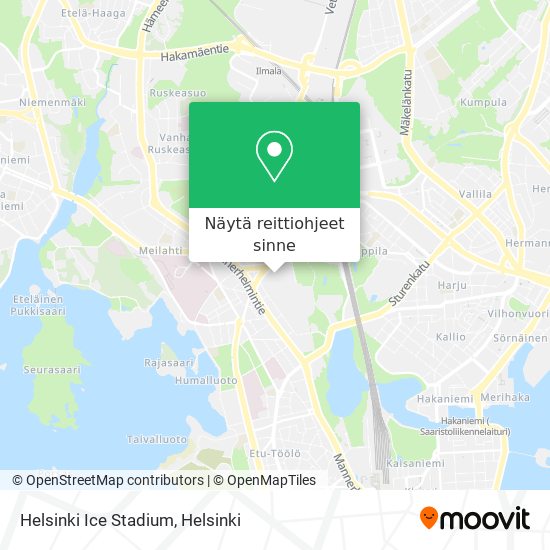 Helsinki Ice Stadium kartta