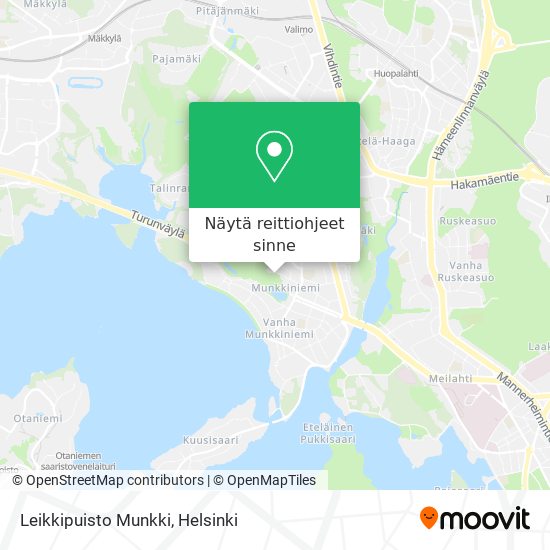 Leikkipuisto Munkki kartta