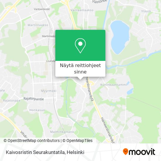 Kaivosristin Seurakuntatila kartta