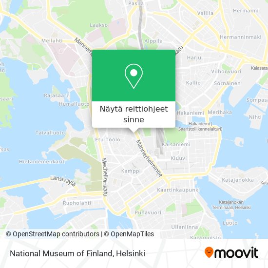 National Museum of Finland kartta